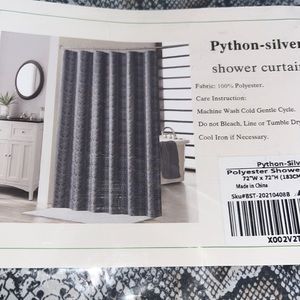 Python Snakeskin Print Shower Curtain 72 x 72